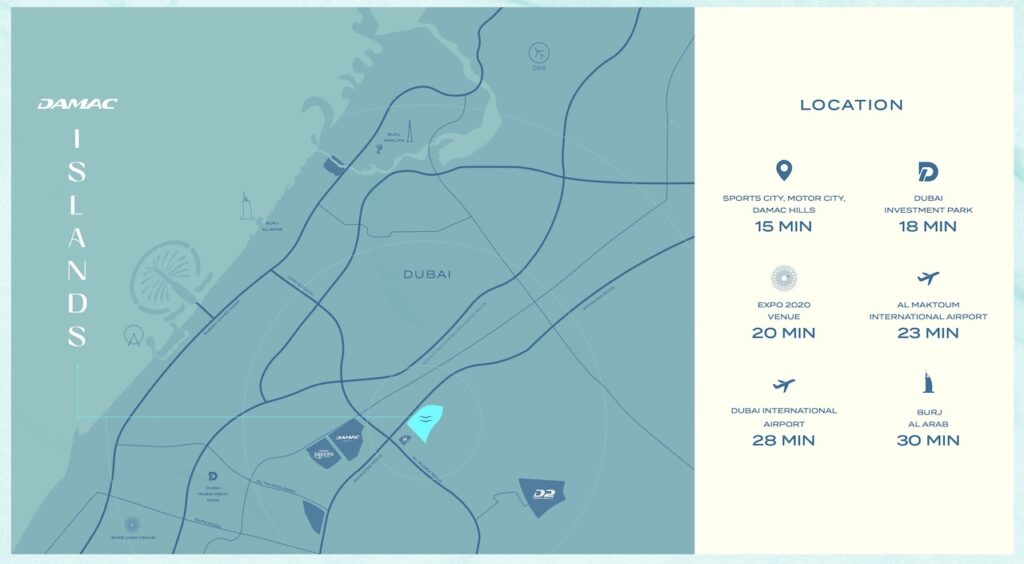 Damac Islands Location Overview