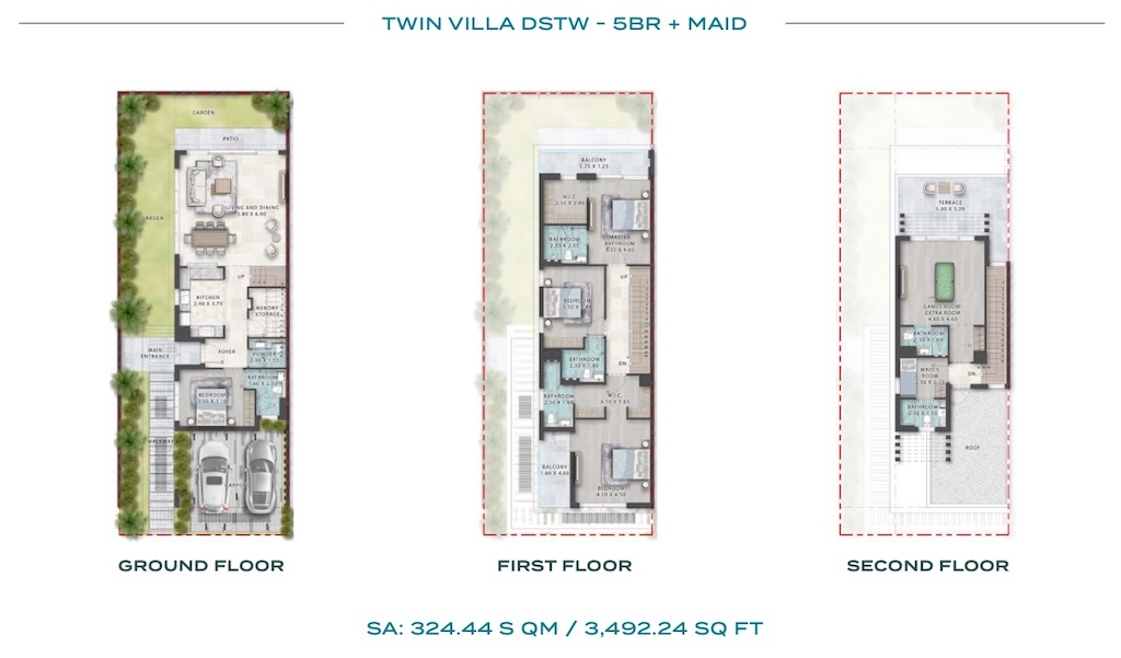Damac Islands 2 – 4 & 5BR Townhouses from AED 2.75M